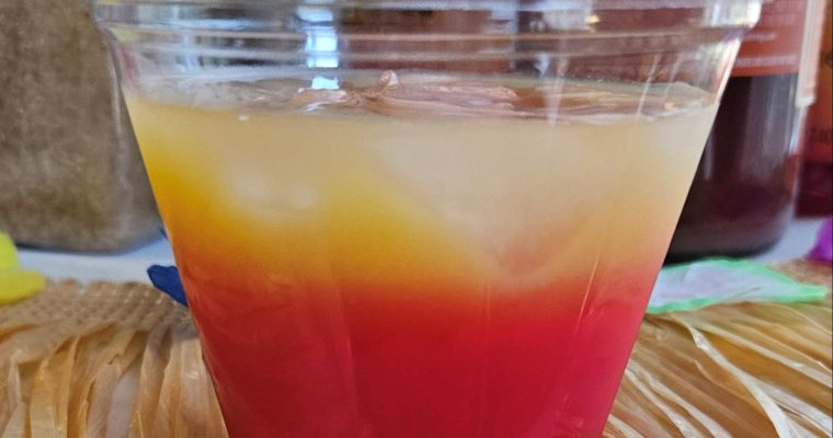 Spiced Rum Sunrise
